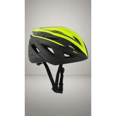 Imagem de Capacete Ciclismo C/ LED Ajustável Amarelo Tamanho Único - Congratulat