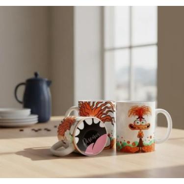 Imagem de Caneca Personalizada Divertidamente Ansiedade Bocão com Nome - MS, Bra