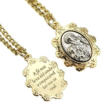 Imagem de Colar Banhado a Ouro Pingente Santa Ana Semijoia