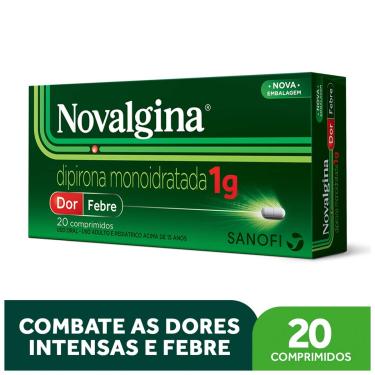 Imagem de Analgésico e Antitérmico Novalgina 1g 20 comprimidos 20 Comprimidos