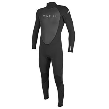Imagem de Roupa de mergulho masculina O'Neill Reactor-2 3/2 mm com zíper nas costas, preto/preto, GG