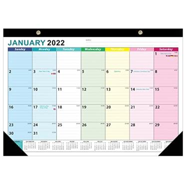 Imagem de Calendário de mesa 2022 – Calendário mensal de mesa e parede 2022, janeiro de 2022 – junho de 2023, calendário de mesa de 30,48 cm x 43,7 cm, perfeito para casa e escritório (estilo 6)