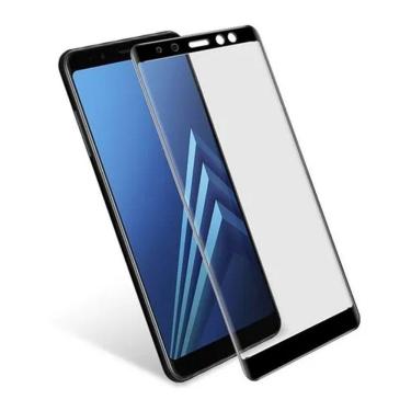 Imagem de Pelicula Vidro 3D p/ Samsung Galaxy A8 Plus Cobre Tela Toda