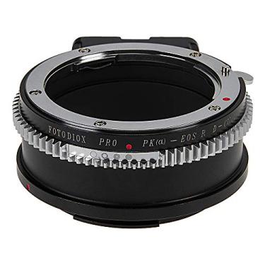 Imagem de Adaptador de montagem de lente Fotodiox Pro compatível com lentes DSLR de montagem de foco automático Pentax K (PK AF) para corpos de câmera sem espelho de montagem RF (EOS-R) da Canon