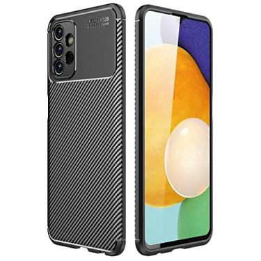 Imagem de Capa Capinha Para Samsung Galaxy A13 4g Tela 6.6 Case Fosca Fibra De Carbono Anti Impacto Top (Preta)
