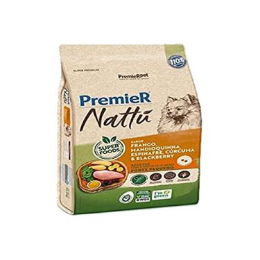 Imagem de Ração Premier Nattu adulto Fra/Mandioq/Espin/Curcu/Blackberry Porte pequeno 10,1kg