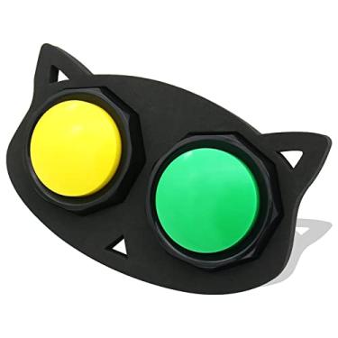 Imagem de ANLIKY Botão gravável, botões de treinamento de cães para comunicação, campainha de jogo, botão de fala, versão atualizada gravável personalizada em 30 segundos, botão fácil, segurança do material, (pacote com 2 com tapete)