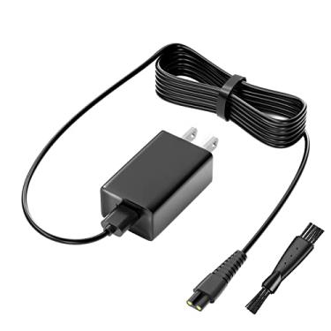 Imagem de Cabo de alimentação para barbeador de caveira carregador para Pitbull Gold Pro/Silver Pro/Platinum/Palm Beast Aparador de energia CA de substituição para Butterfly Kiss Electric Clipper Power Supply 6 pés VHBW