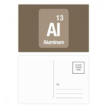 Imagem de Al Alumínio Elemento Químico Quimico Conjunto de Cartão Postal Cartão de Agradecimento