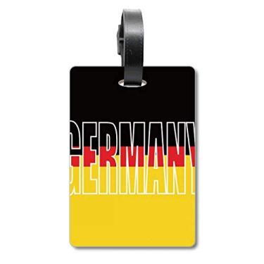 Imagem de Nome da bandeira da Alemanha para mala, etiqueta para cartão de bagagem