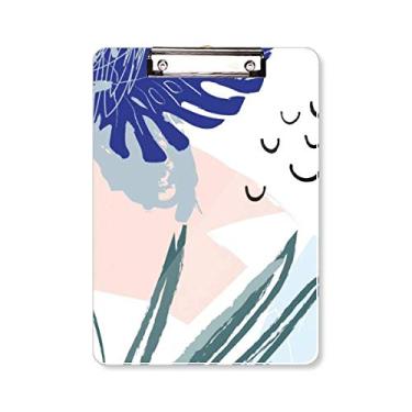 Imagem de Heaven Abstract Plants Art Pattern Prancheta pasta, bloco de escrita A4