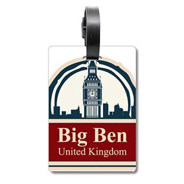 Imagem de Reino Unido Country City Big Ben London UK Mala de Bagagem Etiqueta Cartão de Bagagem Etiqueta Scutcheon Etiqueta