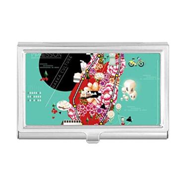 Imagem de Porta-cartões de visita com impressão tradicional de Taiwan