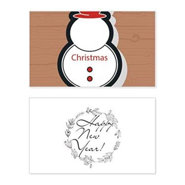 Imagem de Boneco de neve de Natal, ícone de Natal, ano novo, cartão de felicitações, mensagem de abençoar presente