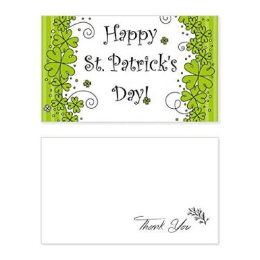 Imagem de Trevo de quatro folhas Irlanda Happy St.Patrick's Day Cartão de agradecimento aniversário saudações casamento agradecimento