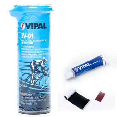 Imagem de Kit Estojo Remendo Vipal Reparo Selante Para Câmaras Bike