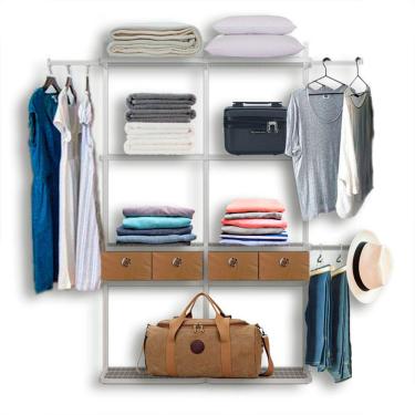 Imagem de Roupeiro armário aramado suspenso multiuso praia 1,90 BR