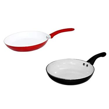 Imagem de frigideira Cerâmica 20 Antiaderente De alumínio Media Revestimento Cerâmico não gruda