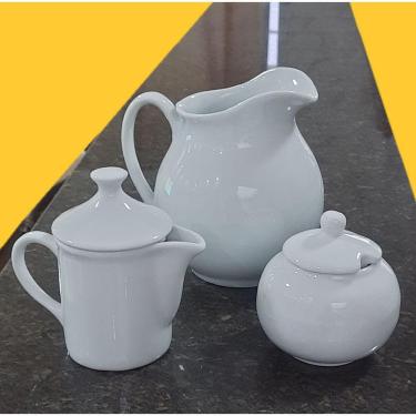 Imagem de Jogo Café e Chá Mesa Posta 3 peças - Jarra Suco 1,3L + Bule Leiteira 300ML + Açucareiro 350ml