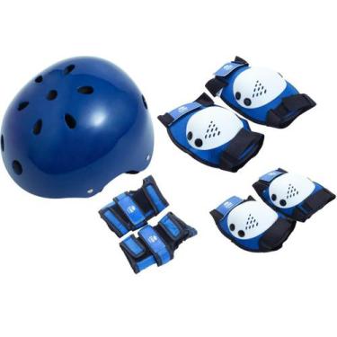 Imagem de Kit De Proteção Infantil Skate Patins Com Capacete - Bel Sports
