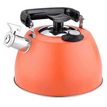 Imagem de Chaleira assobiando com termômetro, chaleira assobiando de cozinha em aço inoxidável 304, chaleira sonora com display de temperatura da água 3,5L, chaleira para fogão a gás