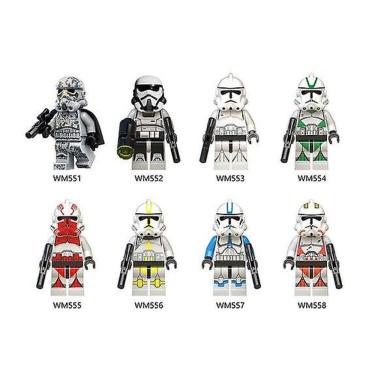 Imagem de Brinquedo de blocos de construção em minifiguras Star Wars Storm Clone Soldier