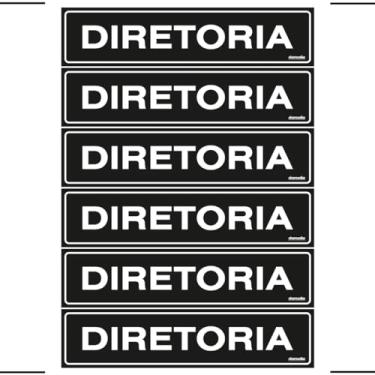 Imagem de Combo 6 Placas De Sinalização Diretoria 30x7 Ekomunike - A-418 F9e