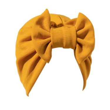 Imagem de Eforcase Touca feminina turbante gorro arco capas turbante touca elástica touca de dormir gorro envoltório, Amarelo, M