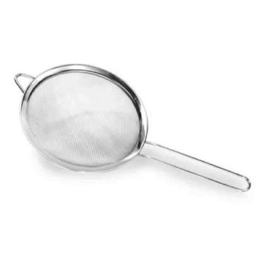 Imagem de Peneira Em Aço Inox Profissional Para Cozinha Pequena 12cm