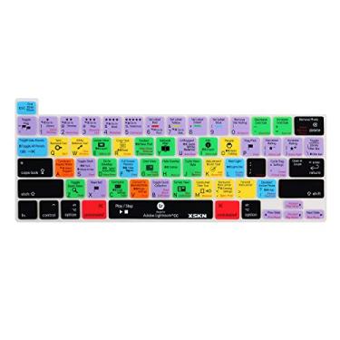 Imagem de XSKN Capa de silicone para teclado da série Atalhos e Linguagem compatível com MacBook Pro 13,3" 16" com Touch Bar e Touch ID - A2251 A2289 A2338 M1 A2141 (versão dos EUA, Lightroom CC)