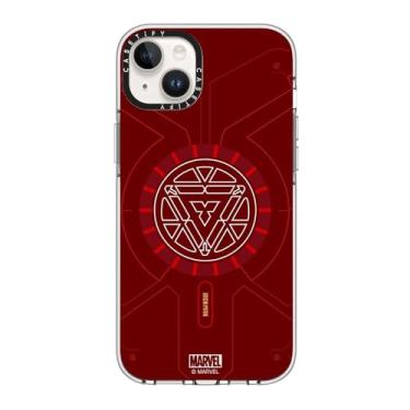 Imagem de CASETiFY Capa transparente para iPhone 14 Plus [Iron Man Co-Lab/Not Yellowing/Proteção contra quedas de 2 metros/Compatível com Magsafe] - Reator de arco - Transparente