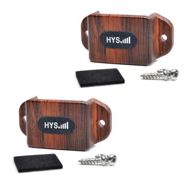 Imagem de HYS Clipe de pendurar para microfone com adesivo traseiro, suporte de microfone amador CB para microfone Alinco Anytone BaoFeng Kenwood Midland Motorola Uniden Yaesu microfones com botão redondo