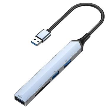 Imagem de Suckoo USB 3.0 para 1USB3.0 2USB3.0 2USB2.0 SD TF leitor de cartão hub docking station 1 entrada 5 saídas computador computador notebook externo 5 portas USB teclado mouse divisor de disco USB cabo