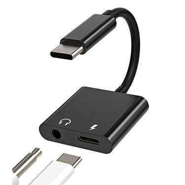Imagem de Adaptador de fone de ouvido USB-C para 3,5 mm Dong (2 em 1) DAC Acessórios para carregador de áudio tipo C cabo divisor AUX compatível com Samsung Galaxy S21 S22 FE Ultra Note10 S10 LG Pixel iPad Pro