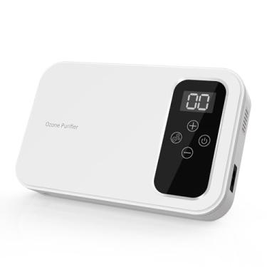 Imagem de WSTA Gerador portátil de ozônio, máquina de ozônio multiuso de 800 mg/h para ar, água, alimentos, casa, escritório, caça (branco)