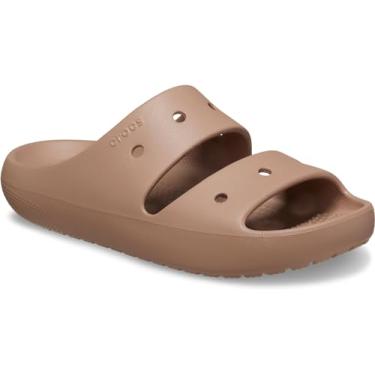 Imagem de Crocs Sandálias clássicas unissex 2.0, chinelos para mulheres e homens, latte, 10 EUA