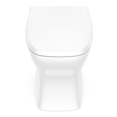 Imagem de Kit 3 Vaso Sanitário Rimless com Assento Pp Softclose Vip Celite Branco Brilho