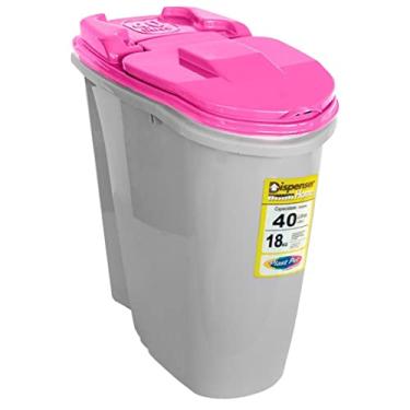 Imagem de Porta Ração Dispenser Home Rosa Plast Pet 40l