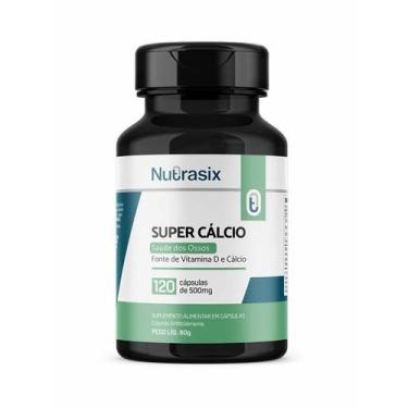 Imagem de Cálcio E Vitamina D Super Cálcio 120 Cápsulas 500 Mg - Nutrasix