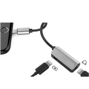 Imagem de Adaptador iPhone 2x1 Lightning Carregado Audio E Fone-ouvido - A.R Var
