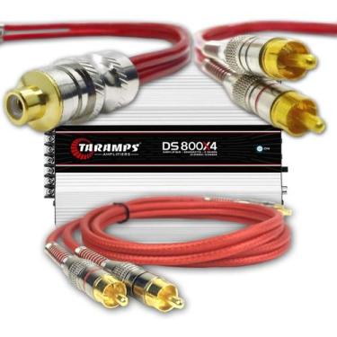 Imagem de Módulo Amplificador Digital Taramps DS800x4 2 Ohms + 1 RCA Blindado S4