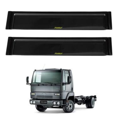 Imagem de Calha De Chuva Ford Cargo Até 2011 Acrílico Fixação Externa - Fabbof