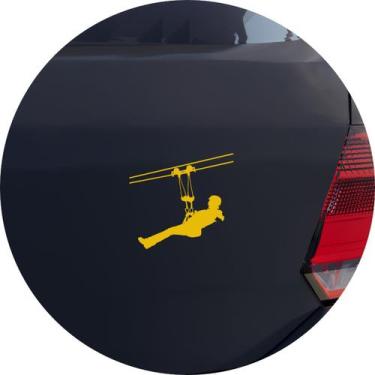 Imagem de Adesivo de Carro Esporte Tirolesa - Melhor Adesivo, Amarelo