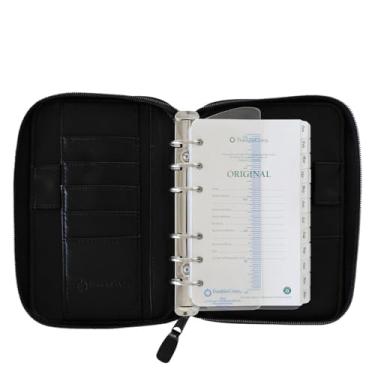 Imagem de FranklinCovey - Fichário com sistema de planejamento - Inclui agenda sem data | Vinil - Fichário com zíper (bolso, preto)