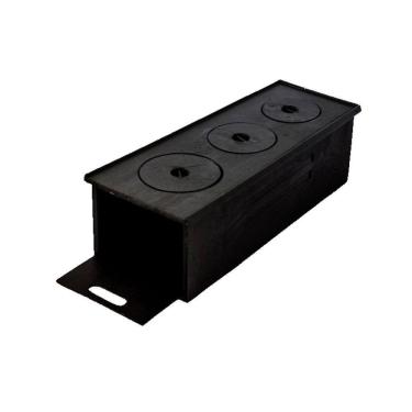 Imagem de Fogão Caipira Com Chapa 3 Furos de Ferro Fundido 65x27x23cm