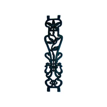 Imagem de Grade Ferro Fundido Flor de Lírio Reta Escada Sacada 80x18cm