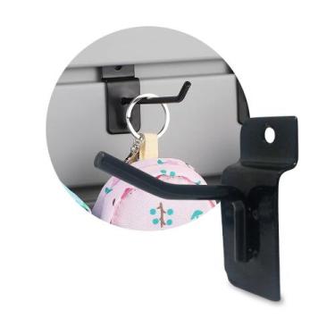 Imagem de Gancho Expositor 5cm Preto para Painel Canaletado 30 Unidades - IGUANN