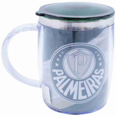 Imagem de Caneca Térmica Com Tampa 450ml - Palmeiras - Mileno
