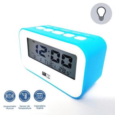 Imagem de Relógio Digital Iluminado Com Despertador, Calendário e Temperatura ZB