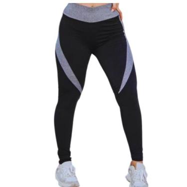 Imagem de Legging empina bumbum filetada fitness Suplex - look academia - WM, Pr